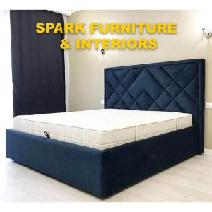 Bed B- 018 With 2 Nightstand and Storage Under Mattress