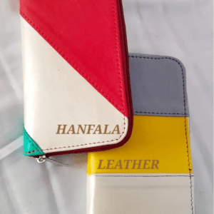 Mixed Color Leather Hand Wallet
