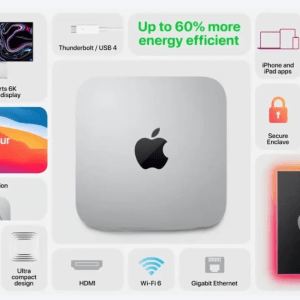 New Desktop Computer Apple Mac Mini 8GB Apple M1 SSD 256GB
