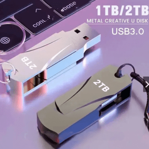 2TB Full Metal Rotatabel Silver USB Flash Drive